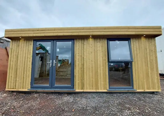 Módulo de contenedor - con bardo de madera maciza